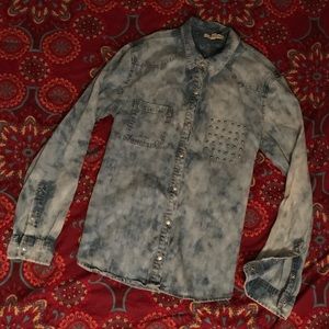 Life In Progress Denim button-down